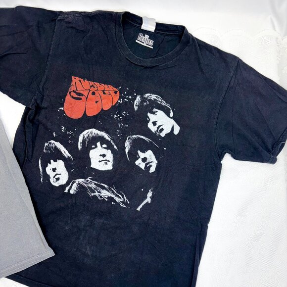 The Beatles Band T-Shirt Lot of Two Rubber Sole Shirts Size Medium - Picture 6 of 9